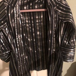 Zara striped tie jacket